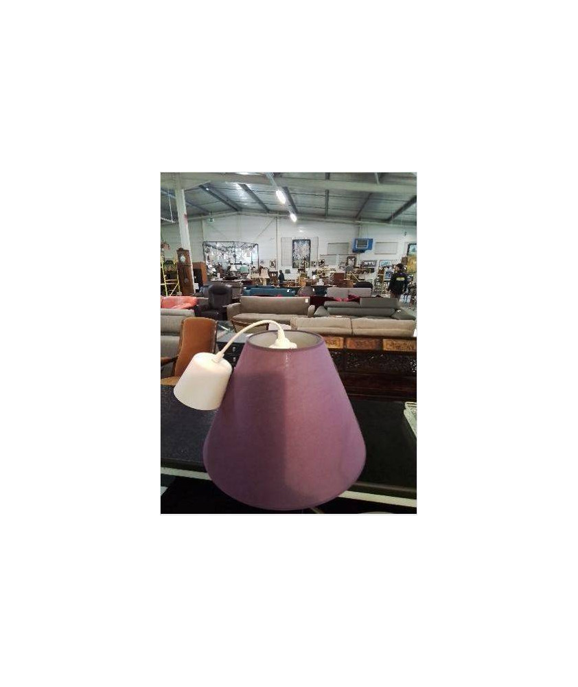 SUSPENSION CONIQUE MAUVE 34 CM
