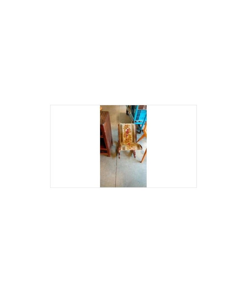 REPOSE PIED BOIS TISSU FLEURI 