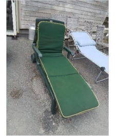 BAIN DE SOLEIL AVEC COUSSIN ALLIBERT