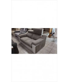 CANAPE TISSU BICOLORE TAUPE