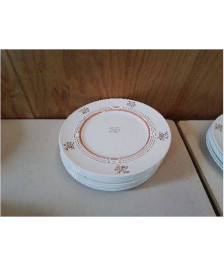 LOT DE 5 ASSIETTES PLATES EN PORCELAINE ARDY 