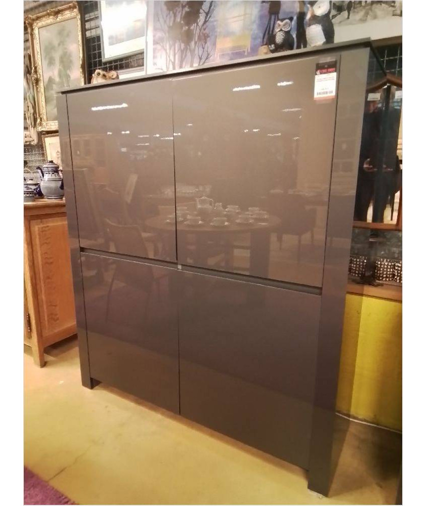 MEUBLE BAR 4 PORTES MODERNE DESTOCKAGE MAGASIN 154X135