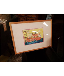 CADRE DESSIN ENFANT 74X54