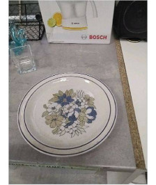 ASSIETTE DECO GRES 