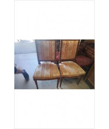CHAISE BOIS TISSU 