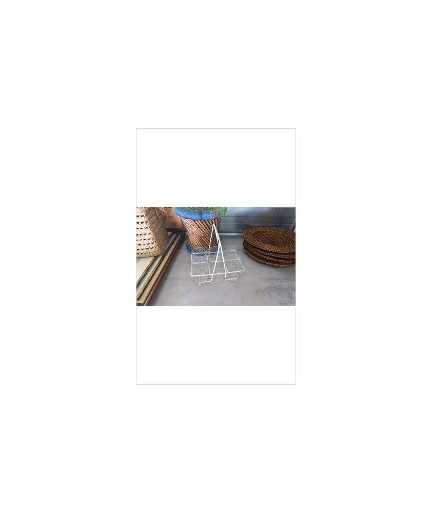 PANIER FER + 6 VERRES