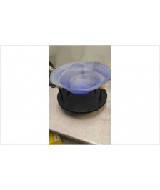 DECO VERRE BLEUE SUR SUPPORT