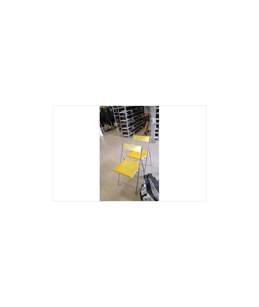 CHAISE PLIANTE JAUNE