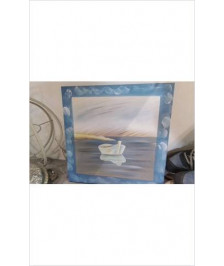 TOILE BLEUE CARREE 