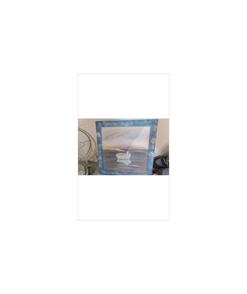 TOILE BLEUE CARREE 