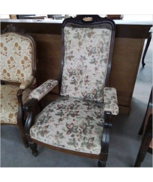 FAUTEUIL VOLATAIRE TISSU FLEURS