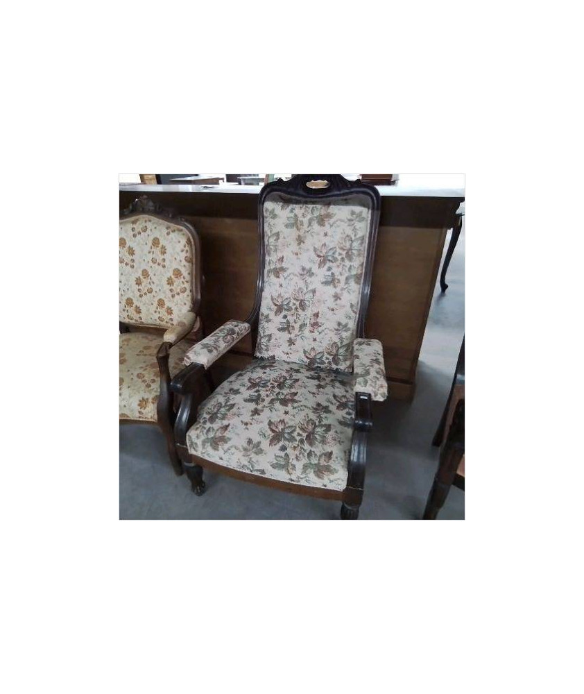FAUTEUIL VOLATAIRE TISSU FLEURS