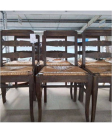 CHAISES STYLE ART DECO LOT DE 6