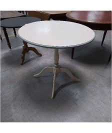 TABLE RONDE BLANCHE GRISE