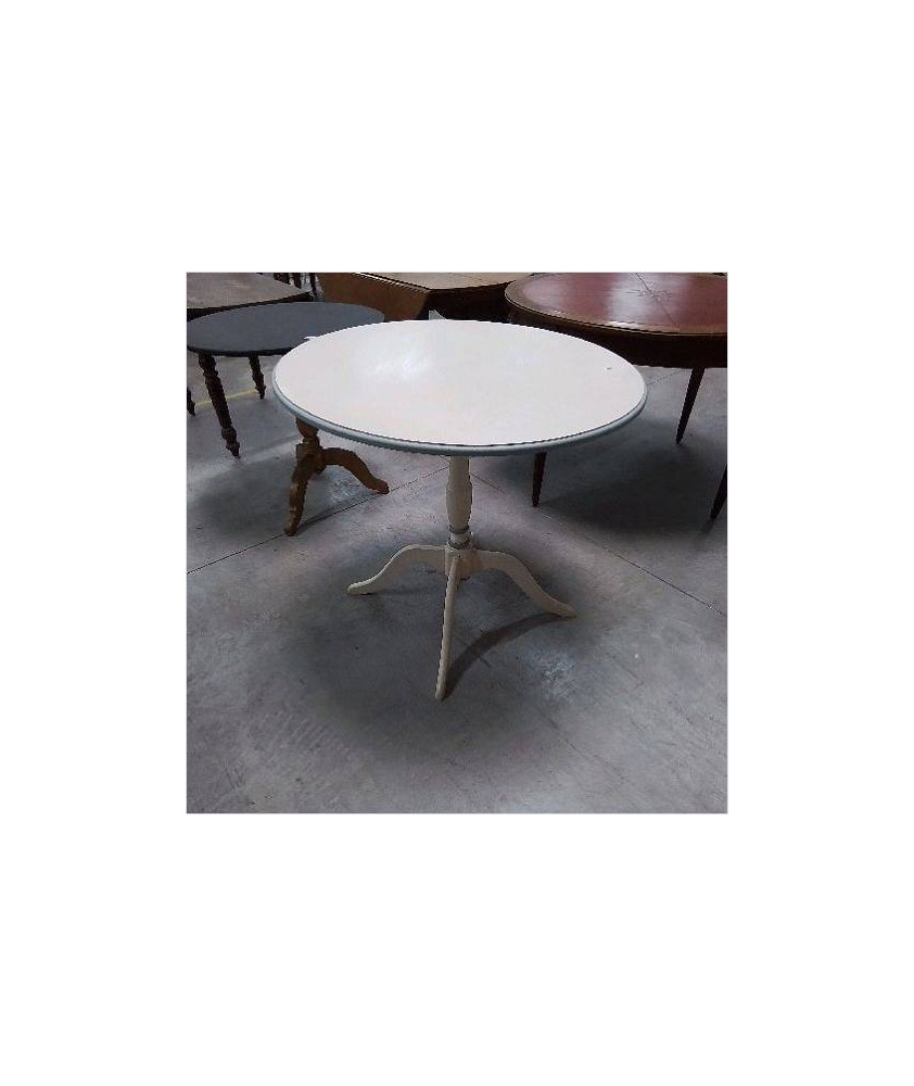 TABLE RONDE BLANCHE GRISE