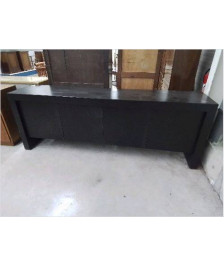 ENFILADE MODERNE NOIRE 4 PORTES