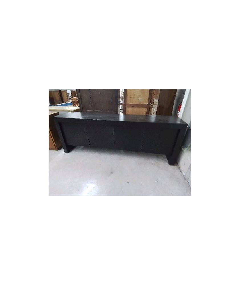 ENFILADE MODERNE NOIRE 4 PORTES