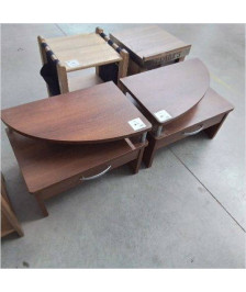 PAIRE DE CHEVET BOIS FONCÉ