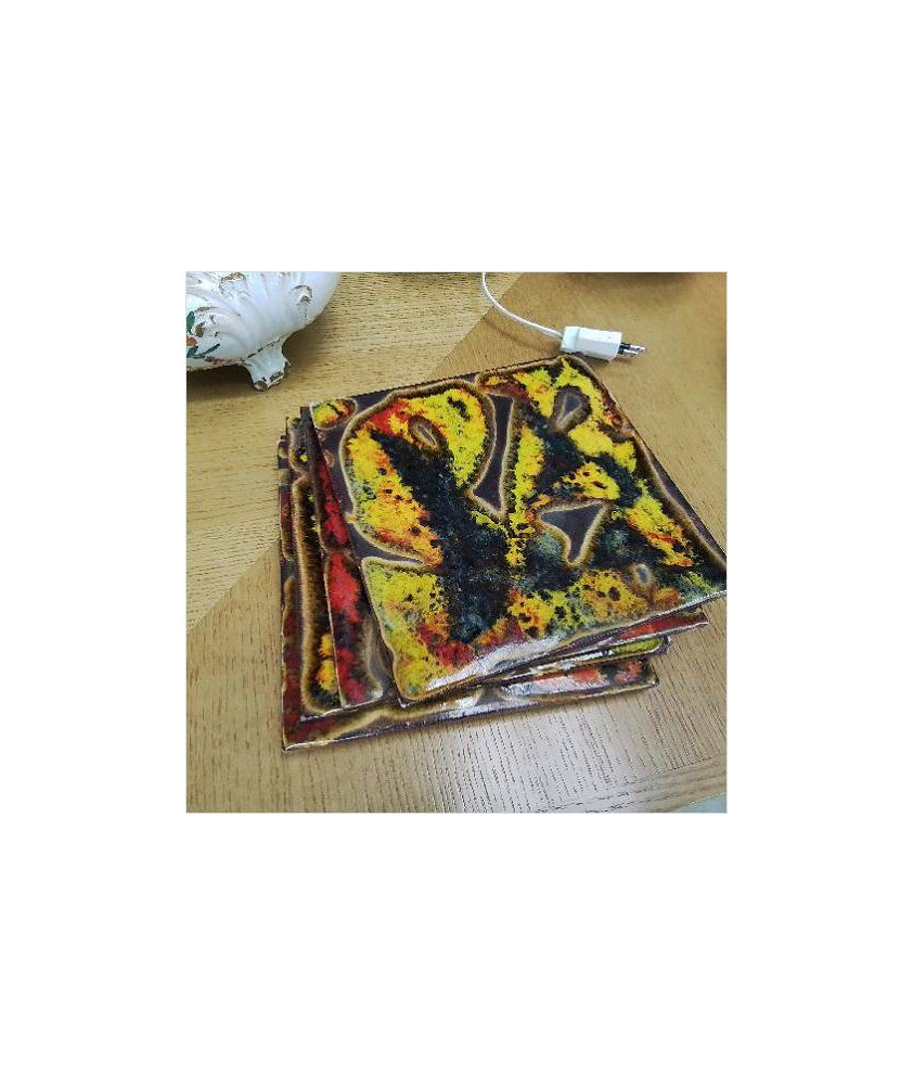 CARREAU FAIENCE LOT DE 5 