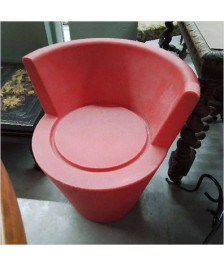 FAUTEUIL PLASTIQUE ROUGE 