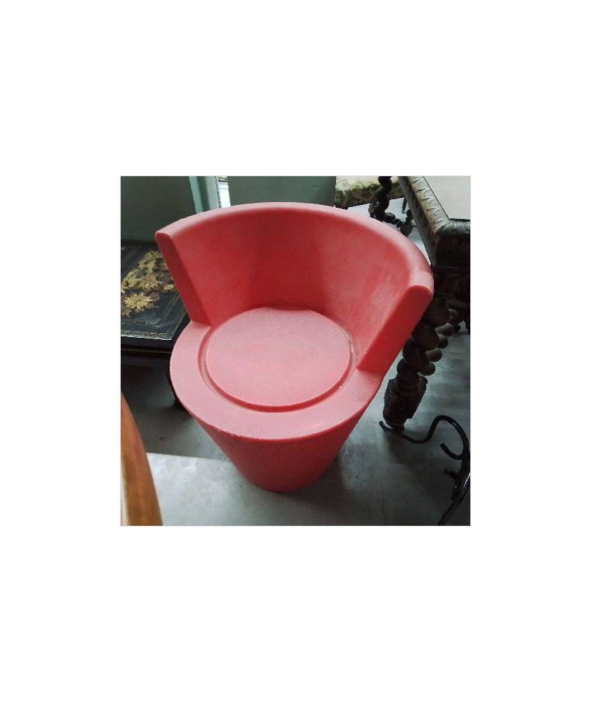 FAUTEUIL PLASTIQUE ROUGE 