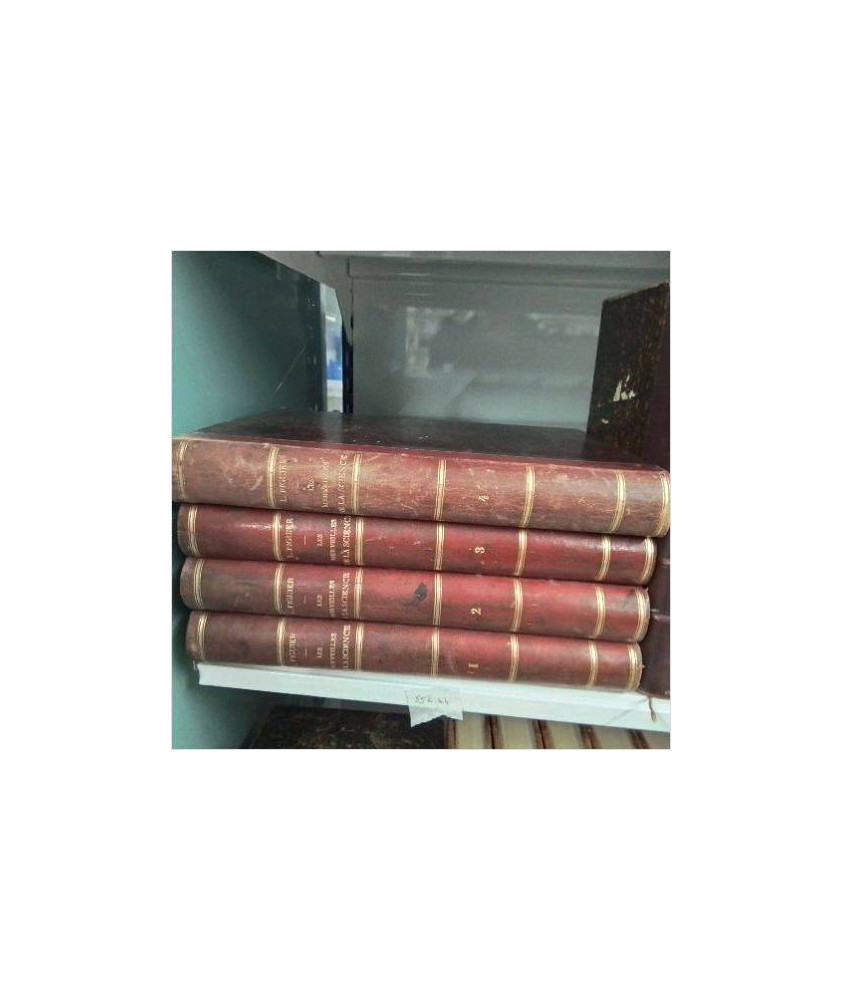 LES MERVEILLES DE LA SCIENCE DE L. FIGUIER LOT DE 4