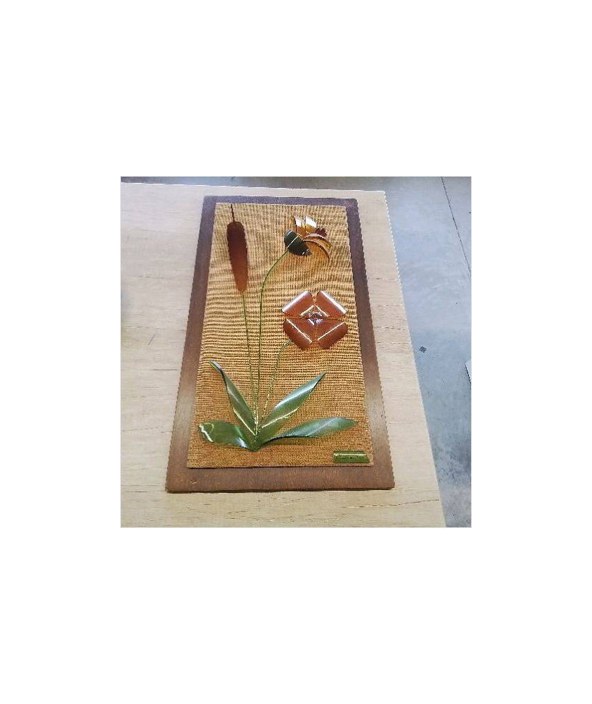 TABLEAU FLEUS PLEXI SIGNE CHARLES 
