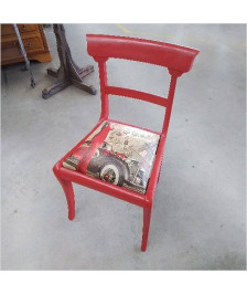 CHAISE ROUGE DECOR PARIS 
