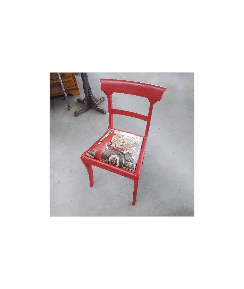 CHAISE ROUGE DECOR PARIS 