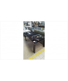 TABLE XXL VERRE NOIR ALLONGE