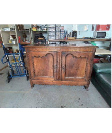 BUFFET 2 PORTES EN CHÊNE 19EME
