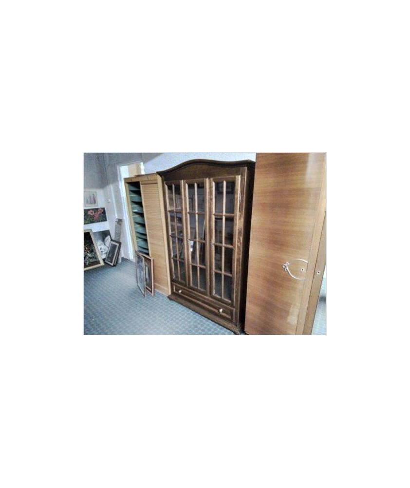 ARMOIRE ÉTAGÈRE DE CHAMBRE VITRÉ 