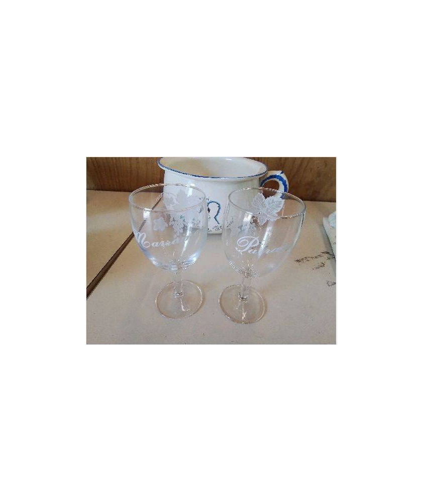 DUO VERRE SUR PIED 