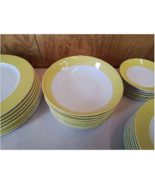 ASSIETTE CREUSE JAUNE