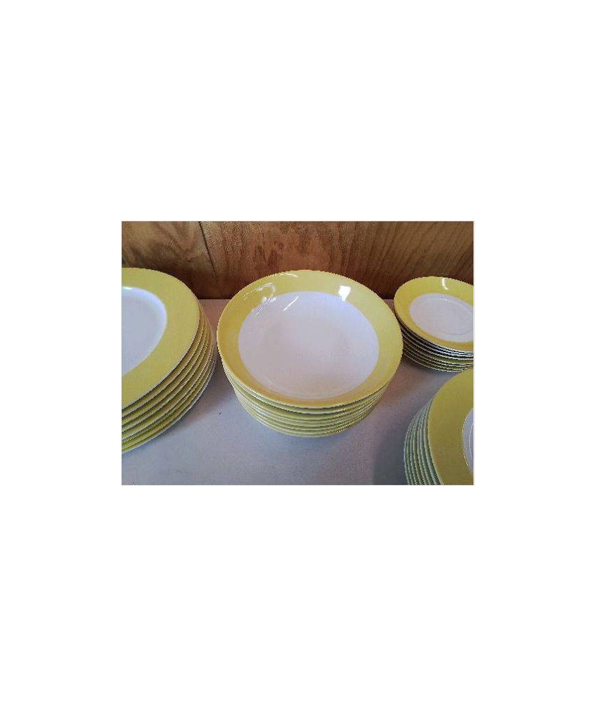 ASSIETTE CREUSE JAUNE