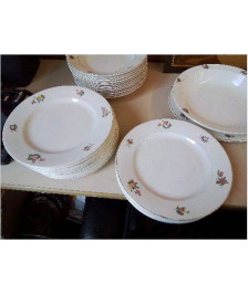 LOT DE 6 D’ASSIETTES PLATE FLORAL 