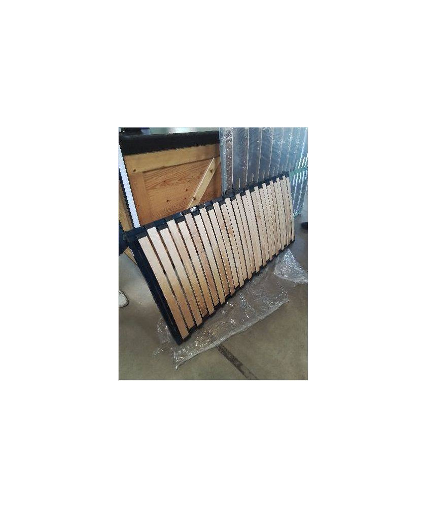 SOMMIER CADRE A LATTES METAL BLEU EXTENSIBLE DE 84 A 156X190 CM SOMMIER CADRE A LATTES METAL BLEU EXTENSIBLE DE 84 A 156X190 CM