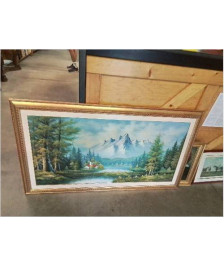 TABLEAU PAYSAGE DE MONTAGNE PIERFERDINANDO NATALI