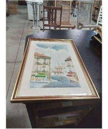 AQUARELLE RUES MADRILENES ALEXIS SEBASTIAN XXE