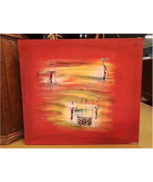 PEINTURE SIGNE 90X80 