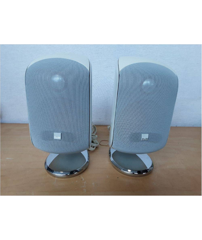 ENCEINTES BOWERS & WILKINS M-1 BLANCHE LA PAIRE ENCEINTES BOWERS & WILKINS M-1 BLANCHE LA PAIRE