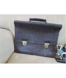 POCHETTE EN CUIR ANNEE 70