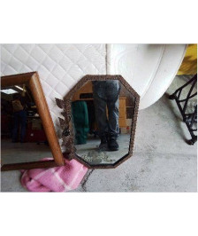 MIROIR CADRE ROSE 