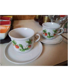 LOT DE 2 TASSES A CAFE