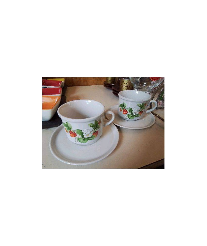 LOT DE 2 TASSES A CAFE