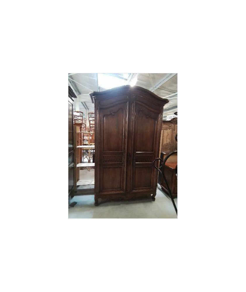 ARMOIRE DE PORT ACAJOU MOULURÉ ET SCULPTÉ FIN XVIIIE DÉBUT 19E 254X150X60 ARMOIRE DE PORT ACAJOU MOULURÉ ET SCULPTÉ FIN XVIIIE DÉBUT 19E 254X150X60