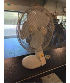 VENTILATEUR OSCILLANT RESINE BLANC 35W