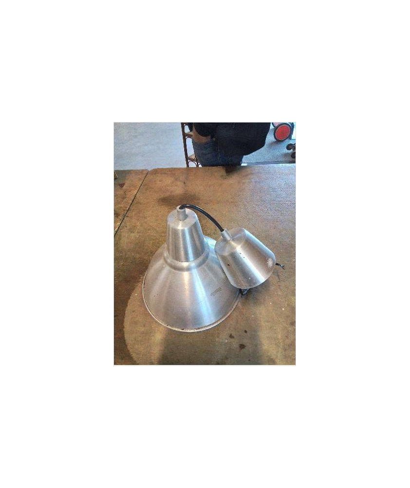 SUSPENSION MÉTAL BROSSE STYLE INDUSTRIEL 