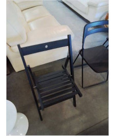 CHAISE PLIANTE BOIS NOIR