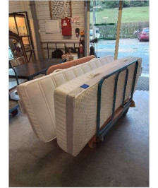 PAIRE DE MATELAS 400 RESSORTS ENSACHÉS ET MOUSSE REVOR BEDING 2X70X190X25